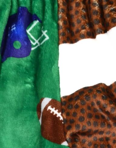 iscream Big Boys Fun Print Silky Soft Plush Shorts - Play Ball Collection in Saudi Arabia