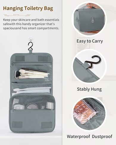 مكعبات تعبئة مضغوطة للسفر، 8 مجموعات من حقائب تنظيم السفر، أكياس مكعبات ضغط، حقيبة تنظيم التعبئة، حقائب تنظيم الأمتعة مع حقيبة أدوات الزينة وحقيبة الأحذية، أساسيات السفر باللون البيج in Kuwait