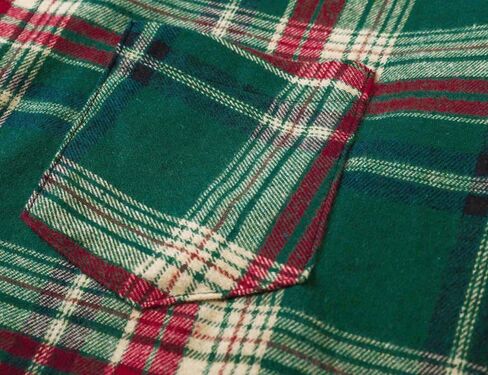 Cromoncent Boys Long Sleeve Flannel Plaid Shirt Button Down Shirts in Saudi Arabia