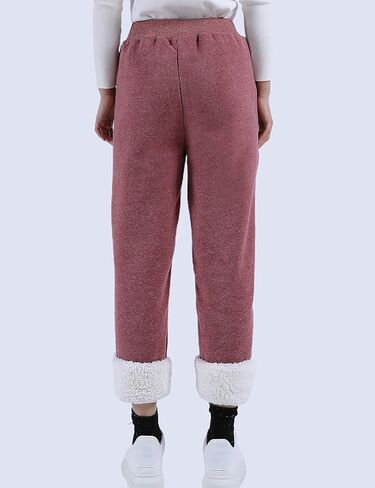 Yeokou Womens Sherpa Lined Sweatpants Winter Warm Fleece Pants in Kuwait