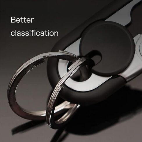 CHRIS GOOD Men's Car Key Chain 2pcs, Personalized Creative Stainless Steel Car Keychain for Men in Saudi Arabia
