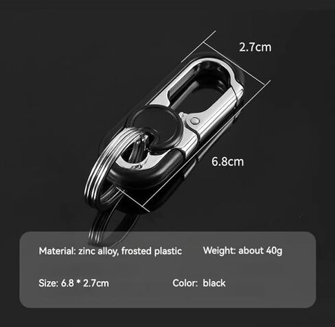 CHRIS GOOD Men's Car Key Chain 2pcs, Personalized Creative Stainless Steel Car Keychain for Men in Saudi Arabia