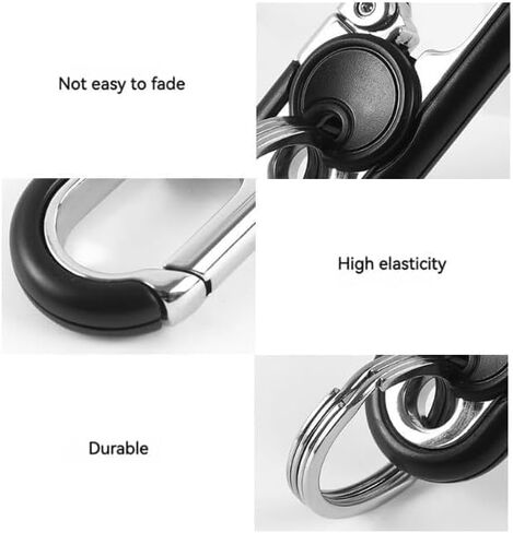 CHRIS GOOD Men's Car Key Chain 2pcs, Personalized Creative Stainless Steel Car Keychain for Men in Saudi Arabia