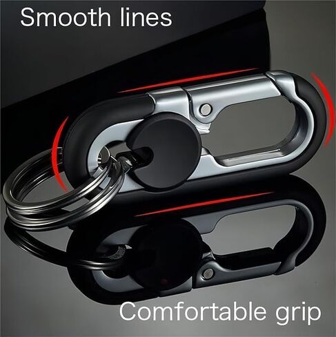 CHRIS GOOD Men's Car Key Chain 2pcs, Personalized Creative Stainless Steel Car Keychain for Men in Saudi Arabia