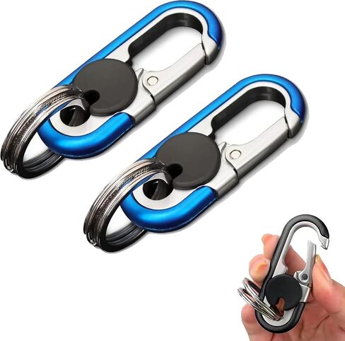 CHRIS GOOD Men's Car Key Chain 2pcs, Personalized Creative Stainless Steel Car Keychain for Men in Saudi Arabia