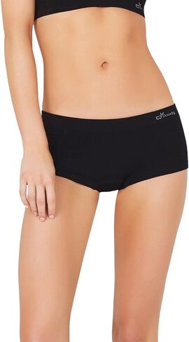 سراويل داخلية قصيرة للأولاد من Boody للسيدات، سراويل داخلية مريحة بدون خياطة للنساء، ارتفاع منخفض وتغطية كاملة، فسكوز الخيزران in Kuwait