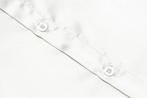 URRU Men's Luxury Shiny Silk Like Satin Dress Shirt Long Sleeve Casual Slim Fit Muscle Button Up Shirts in Kuwait