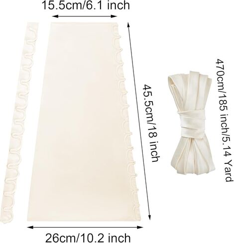 SUMERSHA Wedding Dress Zipper Replacement Adjustable Satin Corset Back Kit Lace up for Prom Dress Gown Corset Replacement in Kuwait