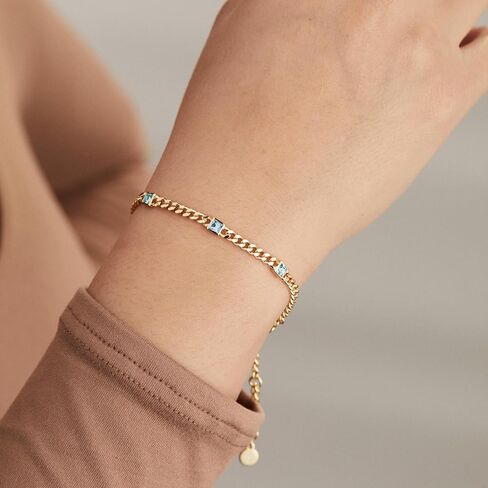 Alex and Ani AA7398234SS,Birthstone Curb Chain Bracelet in Saudi Arabia