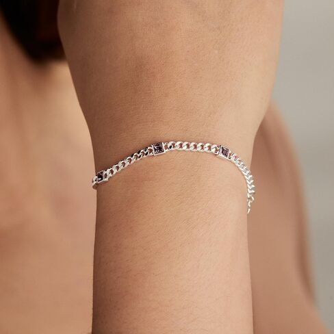 Alex and Ani AA7398234SS,Birthstone Curb Chain Bracelet in Saudi Arabia