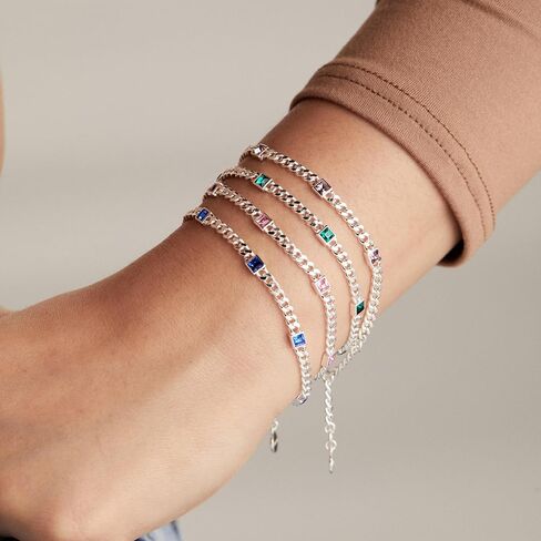 Alex and Ani AA7398234SS,Birthstone Curb Chain Bracelet in Saudi Arabia