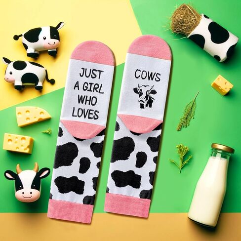 جوارب Zmart Farm Animal للنساء - جوارب الخيول، هدايا الخنازير، هدايا الماعز، جوارب البقرة، جوارب الدجاج in Saudi Arabia