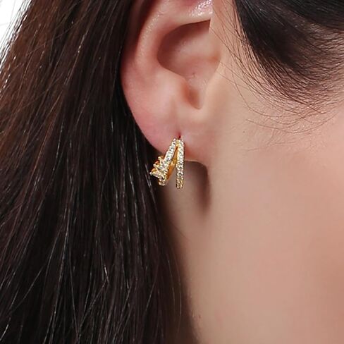 ToHeart Gold Stud earrings Women Hypoallergenic in Kuwait
