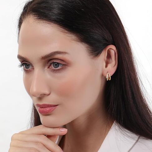 ToHeart Gold Stud earrings Women Hypoallergenic in Kuwait