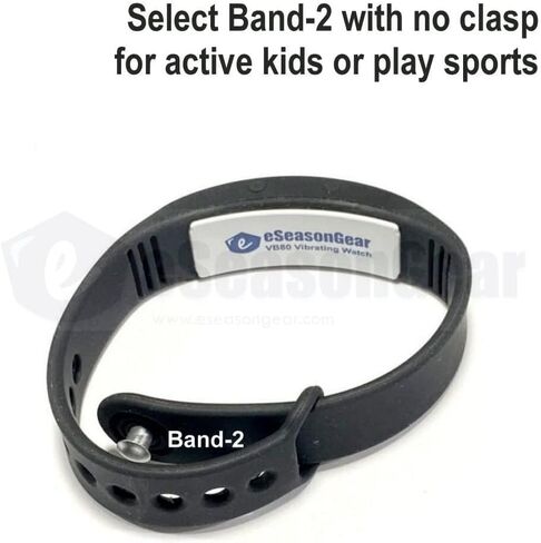 VB80 Plus 12 Alarm Vibrating Watch, Silent Wake Up Medication Reminder (Small, Black) in Kuwait
