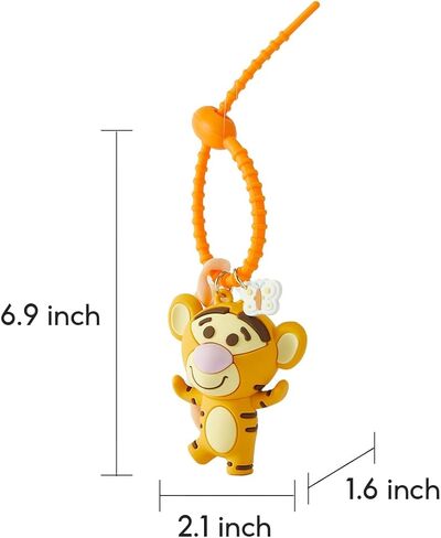 سلاسل مفاتيح لطيفة من MINISO للنساء/الفتيات، ملحقات سلسلة مفاتيح ويني ذا بوه، سلاسل مفاتيح معصم لحقيبة الظهر ومفاتيح السيارة in Kuwait