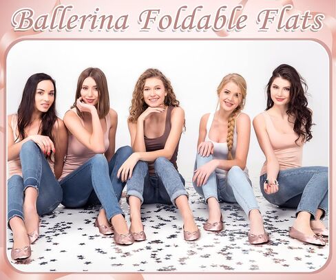 Cuffbow 12 Pairs Wedding Foldable Flats Dancing Shoes Rollable Ballet Flats Bulk Party Wedding Slippers Bridesmaids Guests in Saudi Arabia