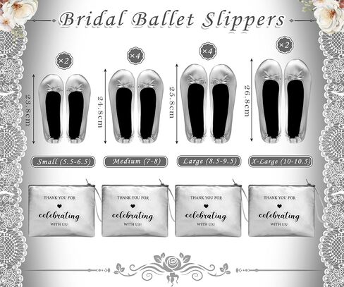 Cuffbow 12 Pairs Wedding Foldable Flats Dancing Shoes Rollable Ballet Flats Bulk Party Wedding Slippers Bridesmaids Guests in Saudi Arabia