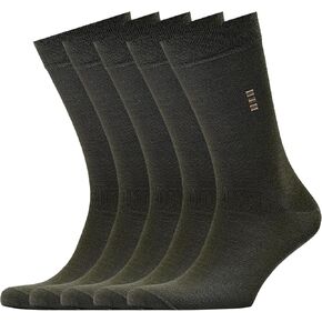 VRD SOCKS Men's Bamboo Dress Socks for Men, Assorted Colors Pack of 5, Mens Crew Socks, Mid Calf Socks for Men Shoe Size 8-13