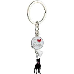 Mummumi Keychains, Lovely Dog Key-ring Portable Metal Keychain Keyring Key Decor Car Keyring Tag