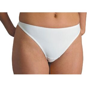 Carnival Women's Petite Plus Seamless Microfiber Low-Rise Thong