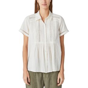 Lucky Brand Womens Lace Button Down Shirt