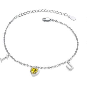 Otter/Guardian Angel Bracelet/I Love You Moonstone Bracelet S925 Sterling Silver Sea Otter Animal Bracelets for Girls Women Sea Otter/Guardian Angel/Biirthday Gifts Jewelry