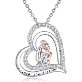 Tree of Life Necklace Sterling Silver Abalone Shell Pendant Family Fashion Jewelry Gift for Women Men in Kuwait