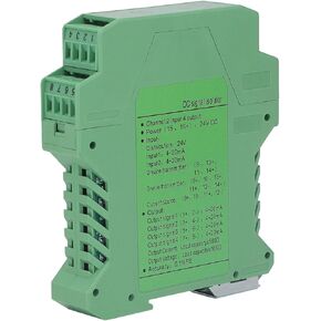 24V DC signal isolator,2 in 4 out 4-20mA power splitter splitter DC signal conditioner transmitter PLC detection DIN rail mounting(0-5V)