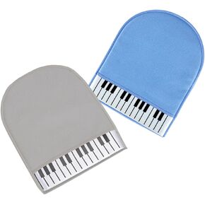 Toyvian 2 pcs cleaning mittens for piano music instrument cleaning glove musical instrument piano cleaner cloth piano wipes thicken piano cleaning cloths cleaning wipe