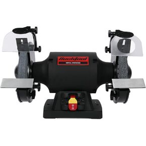 BUCKTOOL 8 inch Dual Speed Bench Grinder & Buffer, Professional Low High Speed Bench Grinder Buffer with Cast Iron Base TDS-200DS