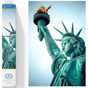 DIAMOND DOTZ ® - Statue of Liberty, Partial Drill, Round Dotz, Diamond Painting Kits, Diamond Art Kits for Adults, Gem Art, Diamond Art, Kits, 18"x27"