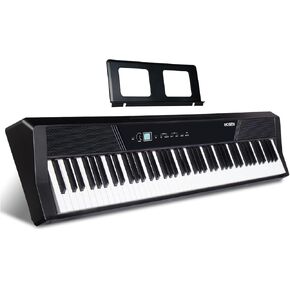 MOSEN Digital Piano 88-Key Full Size Weighted Piano, Electronic Keyboard Piano, Hammer Action, with Music Stand, Double X frame, 3-Pedal, 10+Voice Settings, for Beginner Professional at Home/Stage