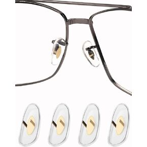 Betterun Clear Soft Silicone Replacement Nose Pads for Ray-Ban Aviator RB3025/RB3026/RB3030/RB3211/RB3362/RB3445/RB4175