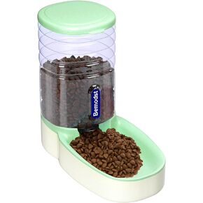 Bemodst Automatic pet Water Dispenser Automatic cat Dog Water Gravity Water 3.8L Bowl Design, Suitable for Small and Medium-Sized Dogs and Cats (Green -Water) (Water)