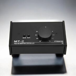 Passive Monitor Controller,Mute Control Large Control Knob Passive Stereo Monitor Controller,Pure Passive Volume Controller,for Studio Monitor