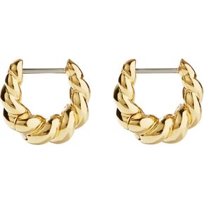 Ana Luisa | 14K Gold Twisted Hoop Earrings - Paris | Elegant & Bold 14K Gold Plated Hoop Earrings | Hypoallergenic, Water-Resistant & Tarnish-Free | Gold Hoop Earrings | Titanium Posts