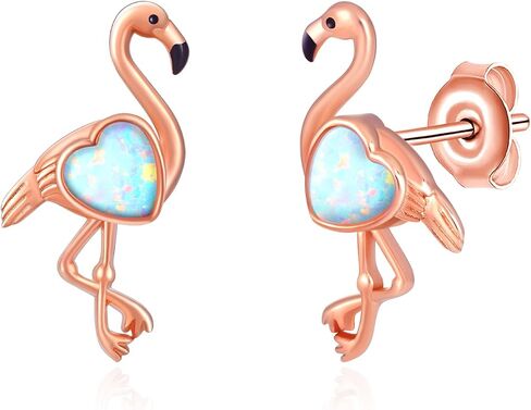 Jellyfish/Flamingo/Zebra/Blue Jay/Black Cat/Dragon Earrings 925 Sterling Silver Cute Animal Earrings Animal Jewelry Gifts for Women Birthday Christmas in Kuwait