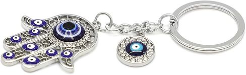 Evil Eye Keychains Bag Purse Keychains Good Luck Amulet protection Charm Keychains for Women Men in Kuwait