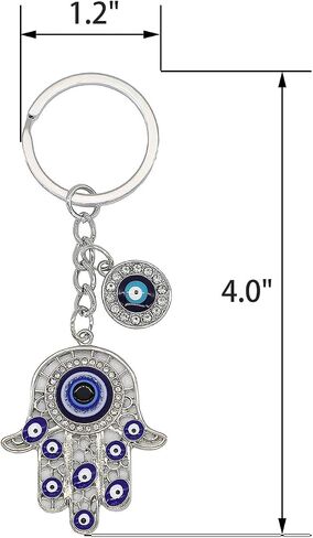 Evil Eye Keychains Bag Purse Keychains Good Luck Amulet protection Charm Keychains for Women Men in Kuwait