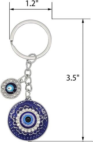 Evil Eye Keychains Bag Purse Keychains Good Luck Amulet protection Charm Keychains for Women Men in Kuwait