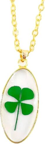 Good Luck Necklace for Women, Girl, Protection Amulet Gold Chain Delicate Jewelry - Sympaty Gift for Her Clover or Evil Eye Pendant in Saudi Arabia
