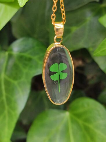Good Luck Necklace for Women, Girl, Protection Amulet Gold Chain Delicate Jewelry - Sympaty Gift for Her Clover or Evil Eye Pendant in Saudi Arabia