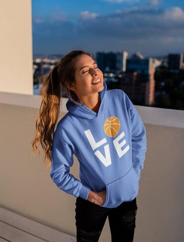 Tstars Love Basketball Hoodie Sweatshirt for Players Fans Women Teen Girls Hoodie in Kuwait