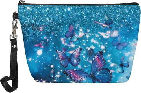 GIFTPUZZ Custom Design Womens Travel Fashion Makeup Bag Cosmetic Pouch Zipper Bag Toiletry Jewelry Jewelry Digital Organization Storgae PU Leather Waterproof Customized Purse in Kuwait