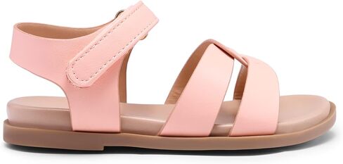 DREAM PAIRS Girls Sandals Open Toe Princess Flat Sandals Strappy Summer Shoes Toddler/Little Kid in Kuwait