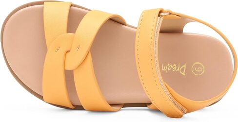DREAM PAIRS Girls Sandals Open Toe Princess Flat Sandals Strappy Summer Shoes Toddler/Little Kid in Kuwait