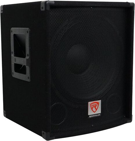 Rockville SBG1158 15" 800W Passive Pro DJ Subwoofer, MDF Cabinet/Pole Mount, Black in Saudi Arabia