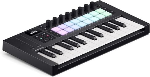 Novation Launchkey 61 [MK4] – 61 مفتاحًا شبه مرجح، USB، وحدة تحكم لوحة مفاتيح MIDI مع تكامل DAW. أوضاع التآلف والمقياس، و8 منصات طبول، وأداة تتابعية - تتضمن حزمة برامج لإنتاج الموسيقى in Kuwait
