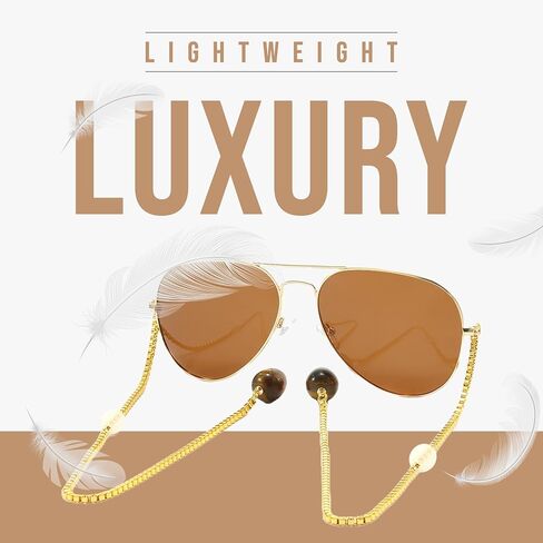 Loom&Pearl Armless Chain Festival Sunglasses with Non-Slip Holds on Ears in Saudi Arabia
